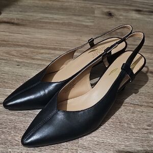 Chic Black Slingback Women's Shoes